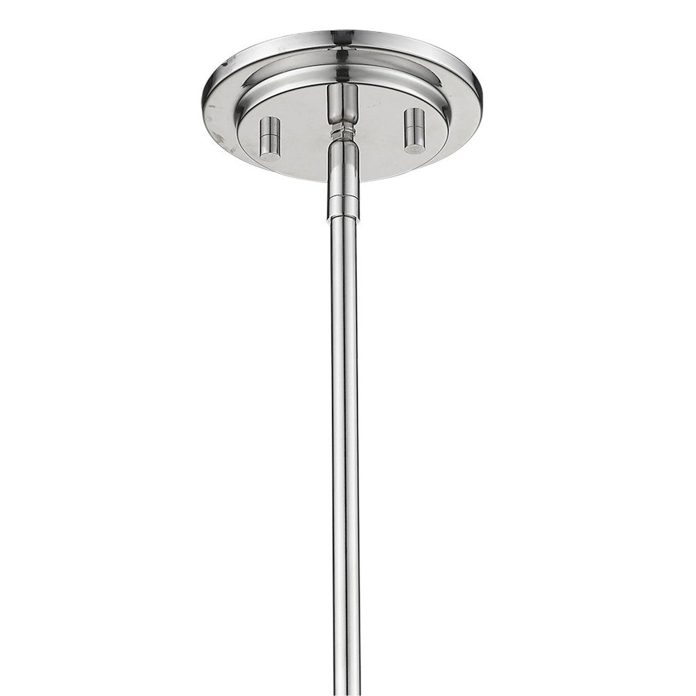 Stanton 1-Light Polished Nickel Pendant on a white background
