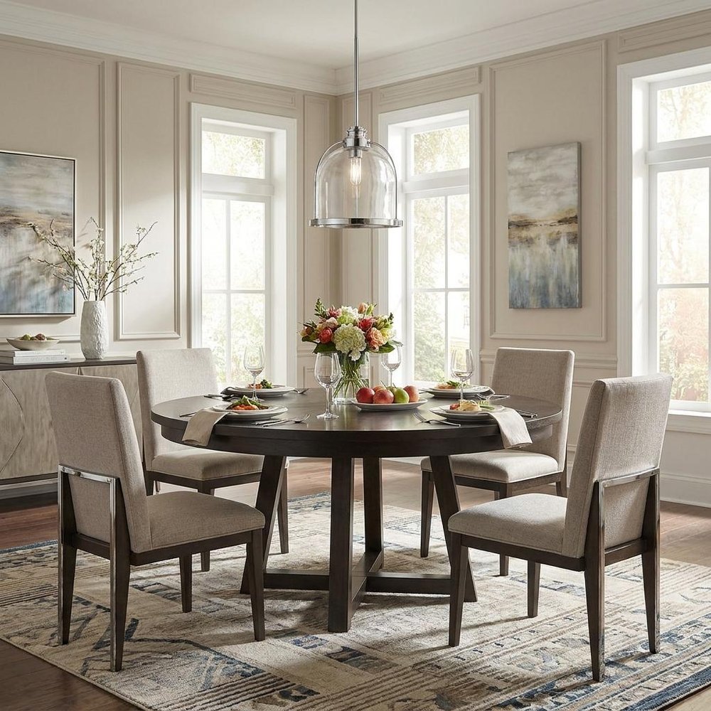 Stanton 1-Light Polished Nickel Pendant in a home interior