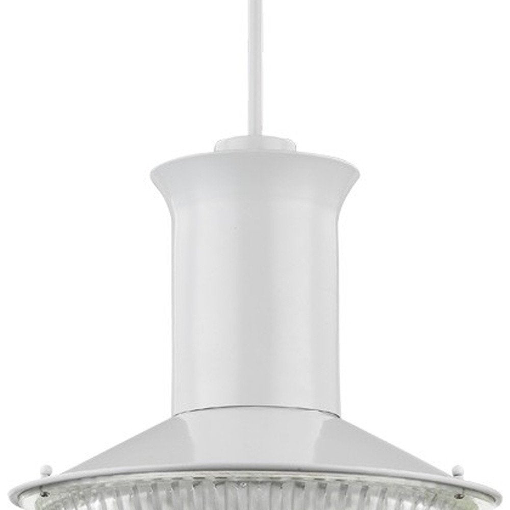 Silver Iron Dimmable Ceiling Light With White Shades - SKU 398230
