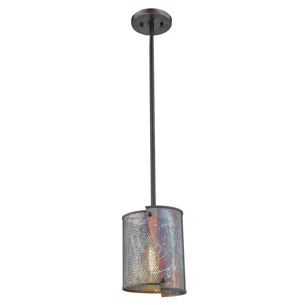 Ryker 1-Light Bronze Patina Pendant on a white background