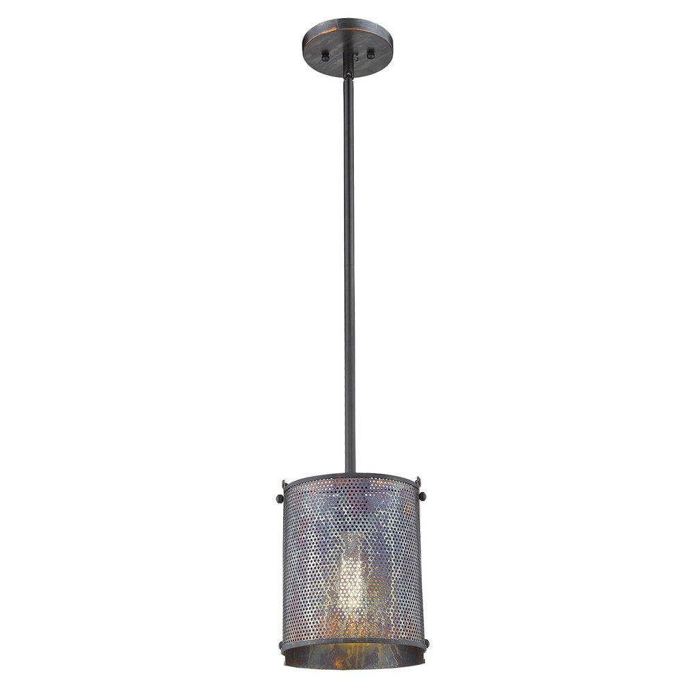 Ryker 1-Light Bronze Patina Pendant on a white background