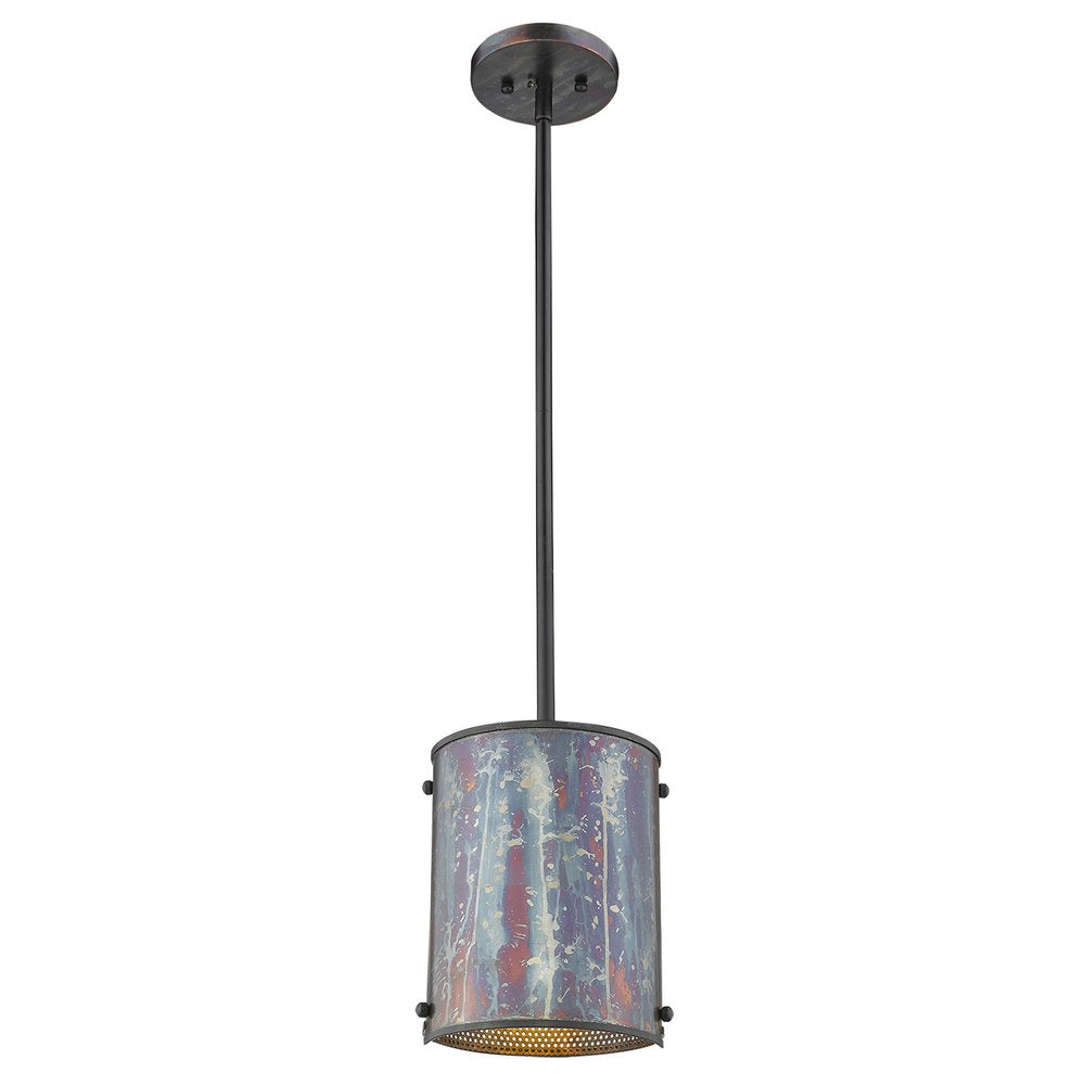 Ryker 1-Light Bronze Patina Pendant on a white background