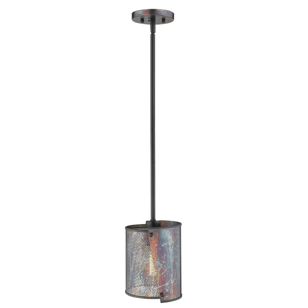 Ryker 1-Light Bronze Patina Pendant on a white background