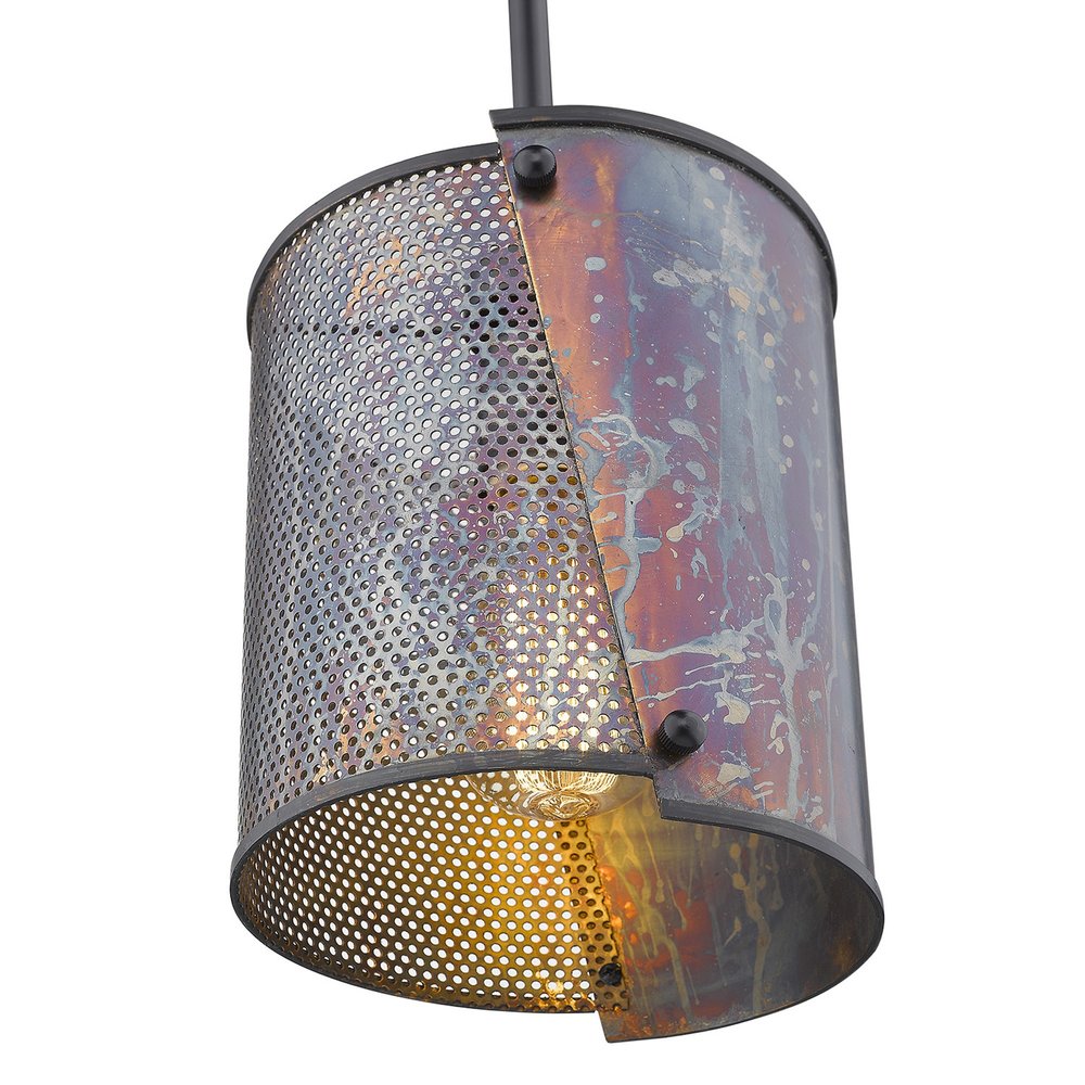 Ryker 1-Light Bronze Patina Pendant on a white background