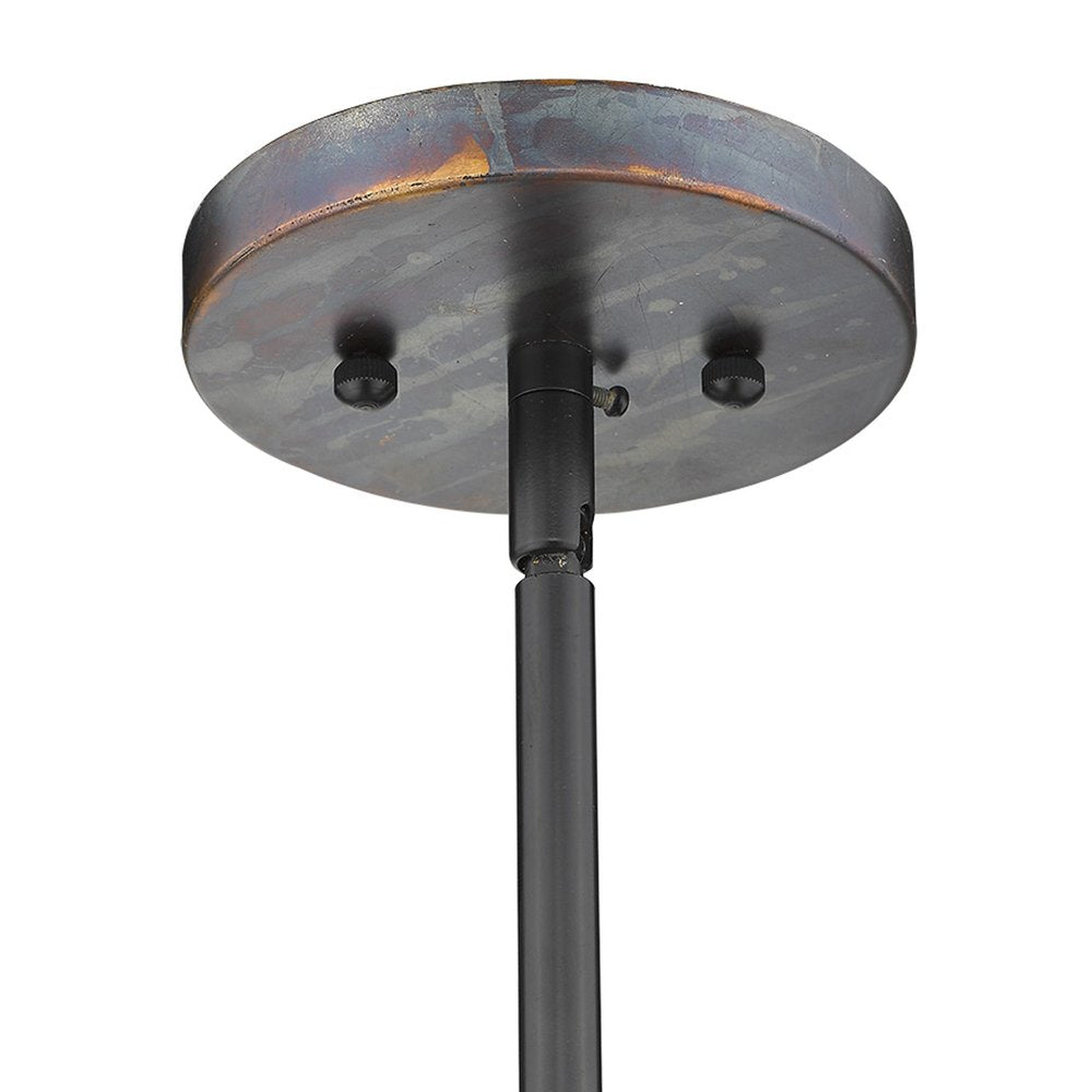 Ryker 1-Light Bronze Patina Pendant on a white background