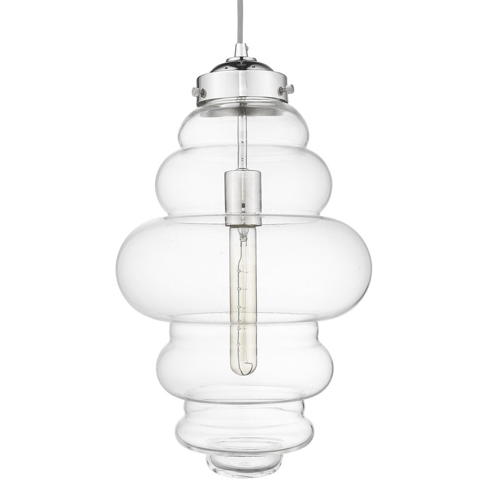 Ballina 1-Light Polished Nickel Mini-Pendant on a white background