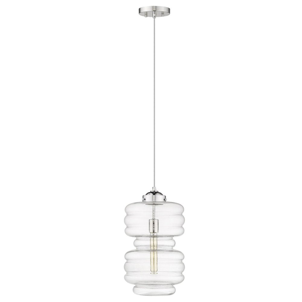 Ballina 1-Light Polished Nickel Mini-Pendant on a white background