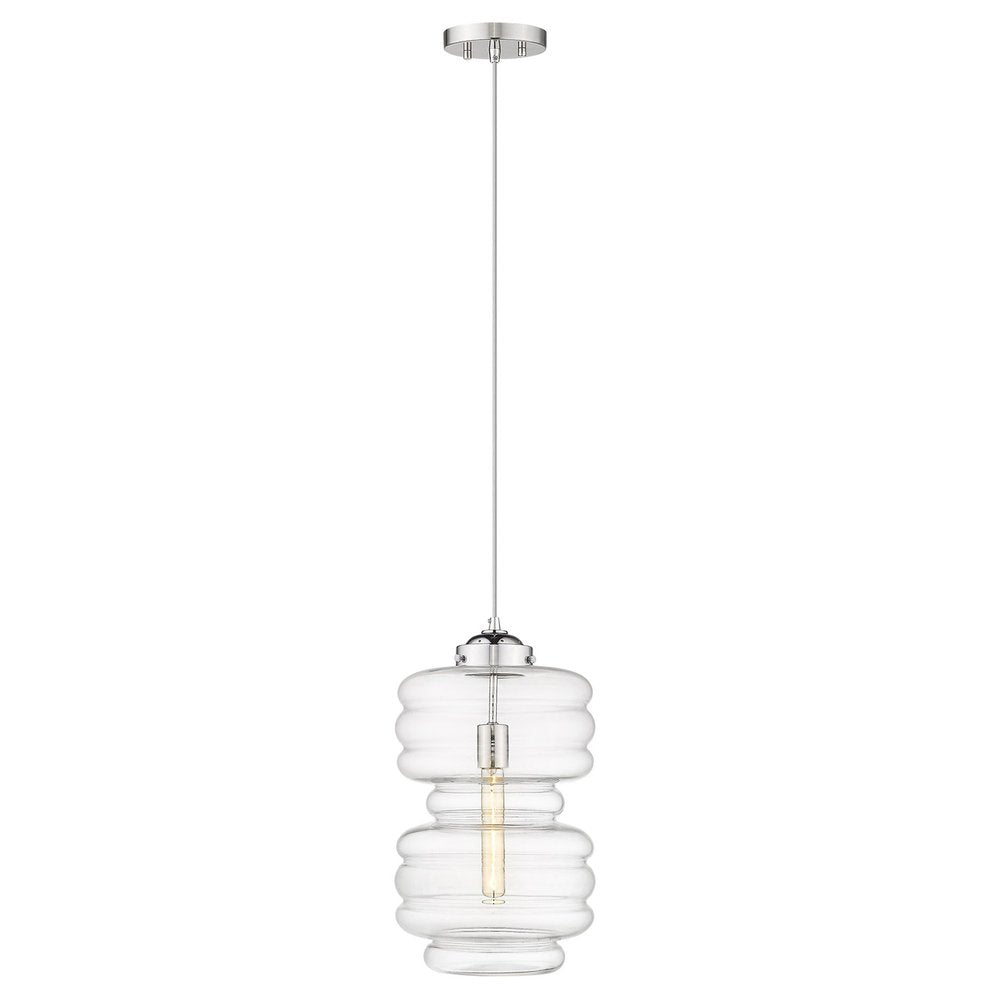 Ballina 1-Light Polished Nickel Mini-Pendant on a white background