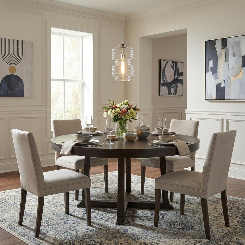 Ballina 1-Light Polished Nickel Mini-Pendant in a home interior