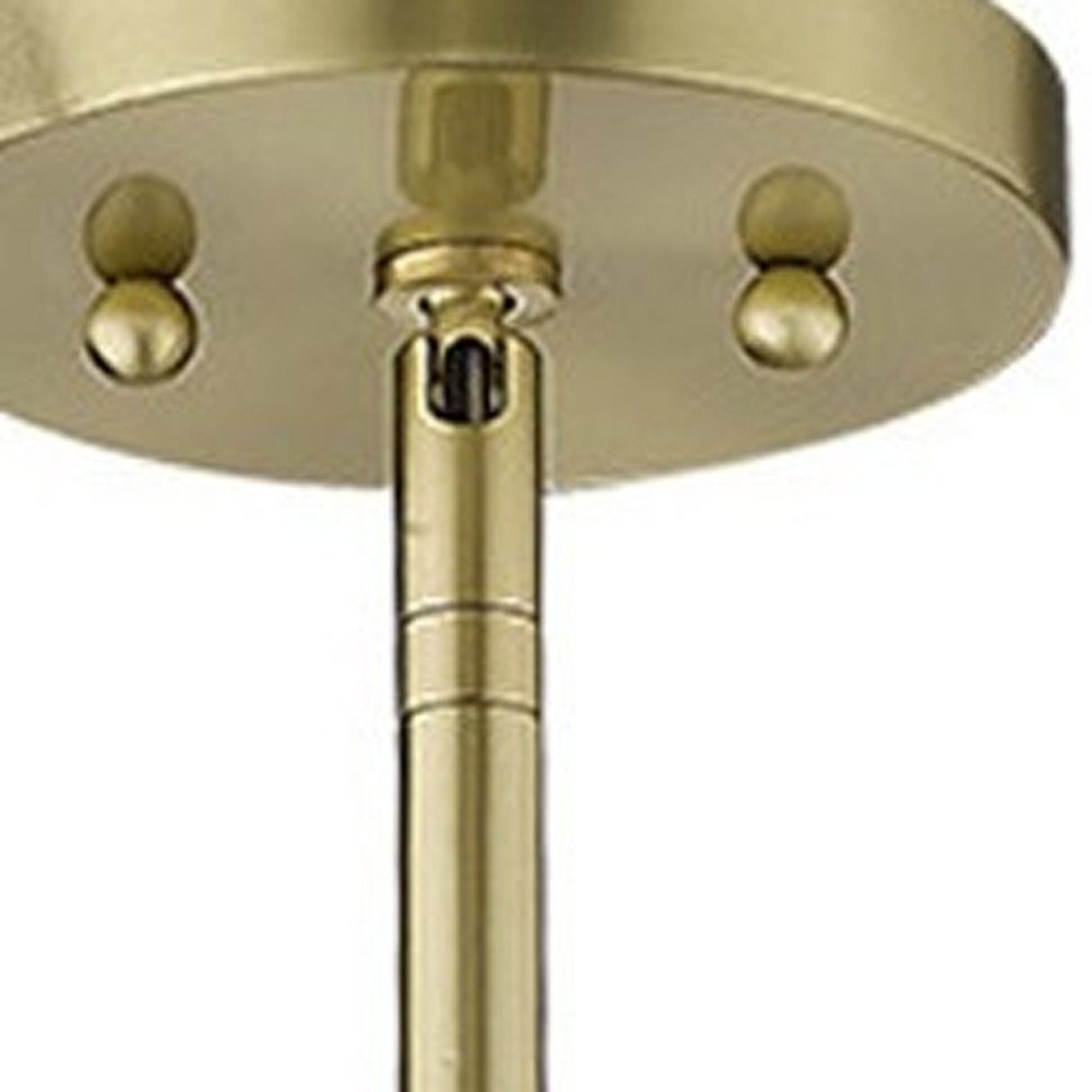 Basetti 1-Light Gold Pendant on a white background