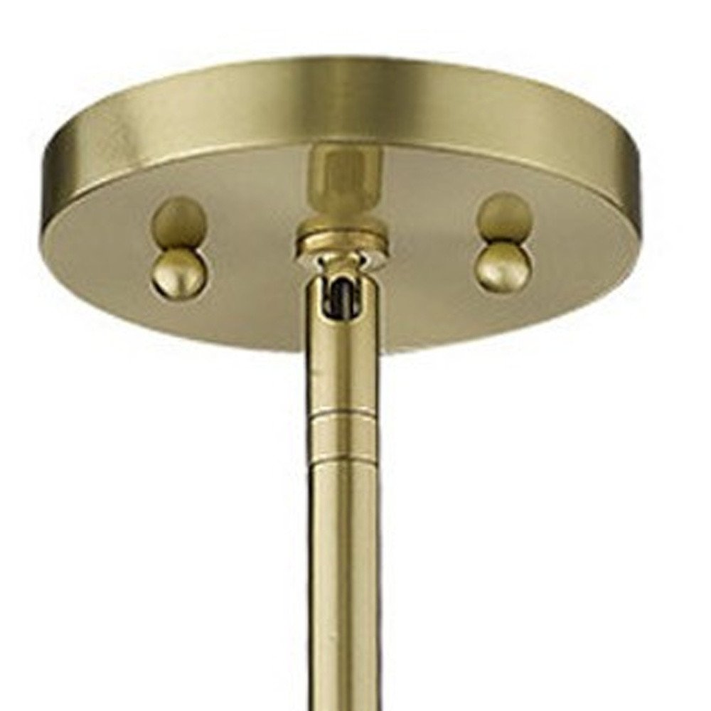 Basetti 1-Light Gold Pendant on a white background