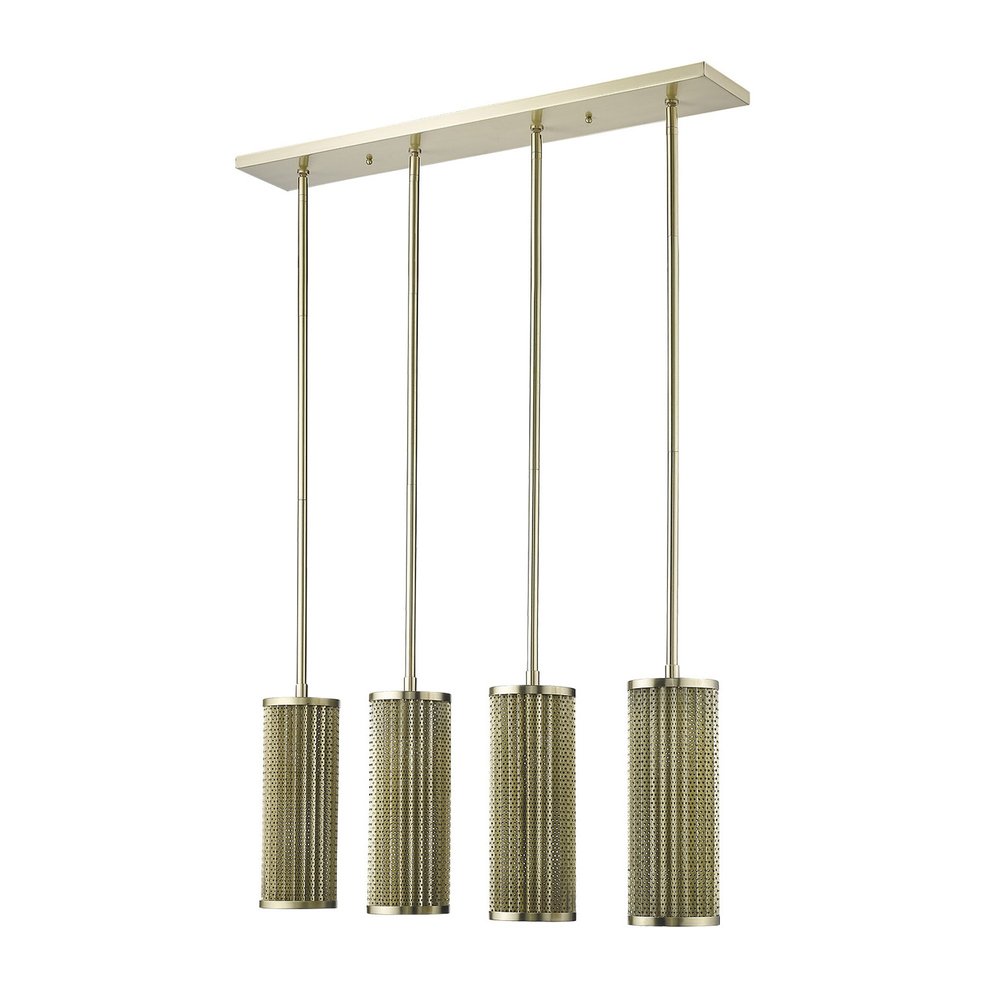 Basetti 4-Light Gold Pendant on a white background