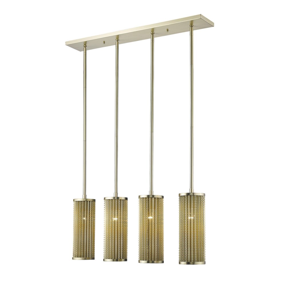 Basetti 4-Light Gold Pendant on a white background