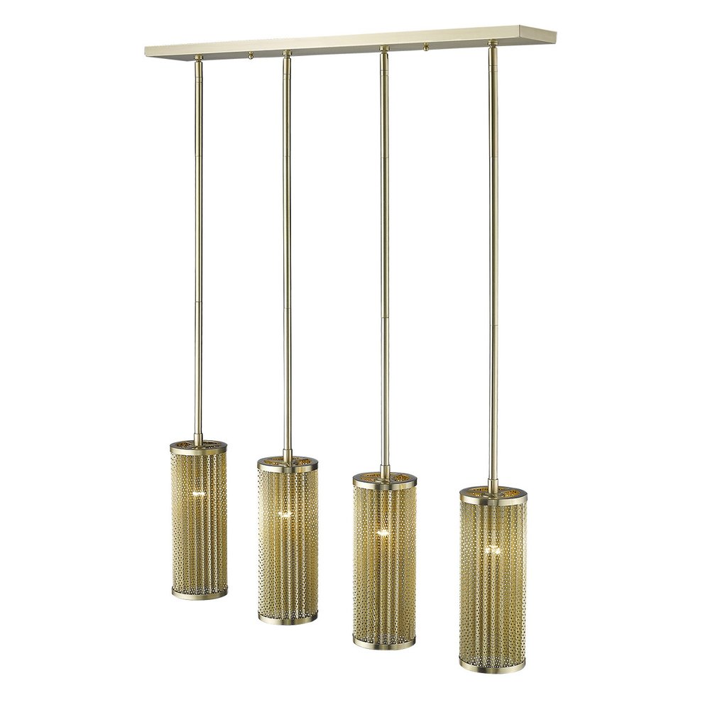 Basetti 4-Light Gold Pendant on a white background