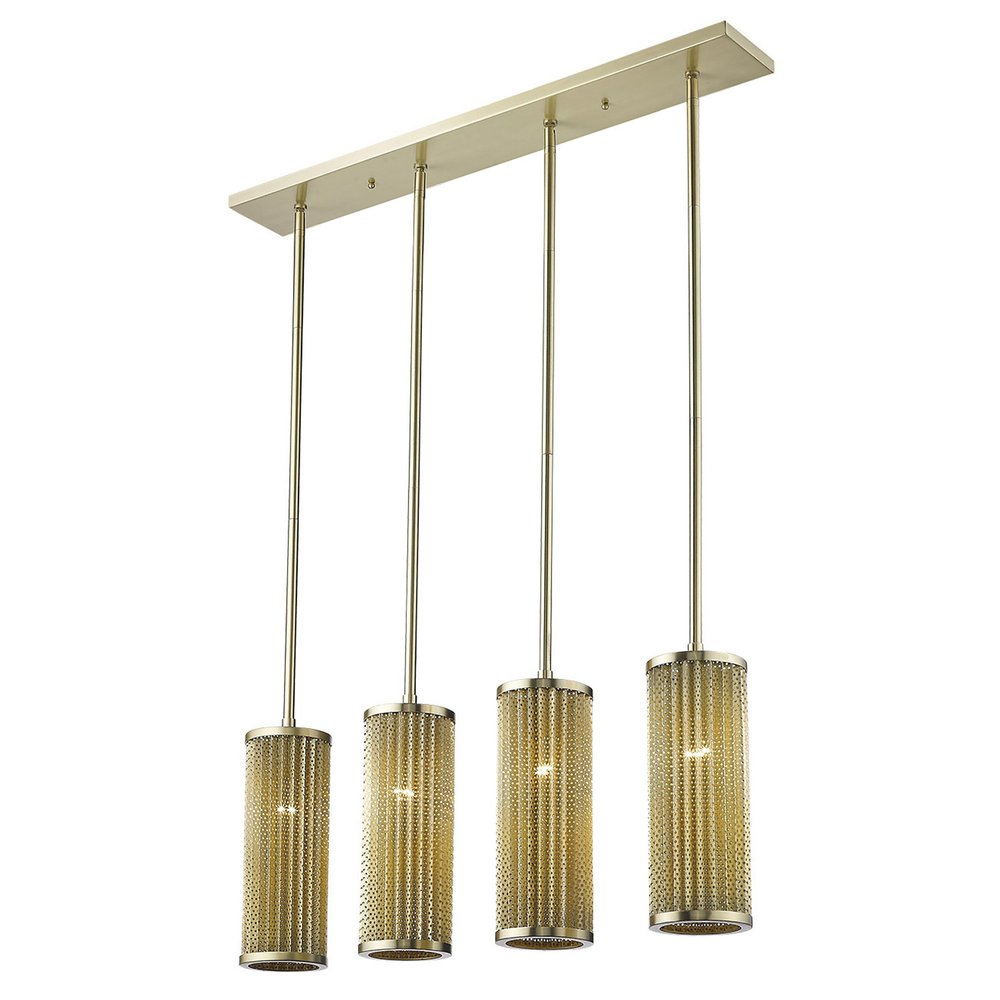 Basetti 4-Light Gold Pendant on a white background