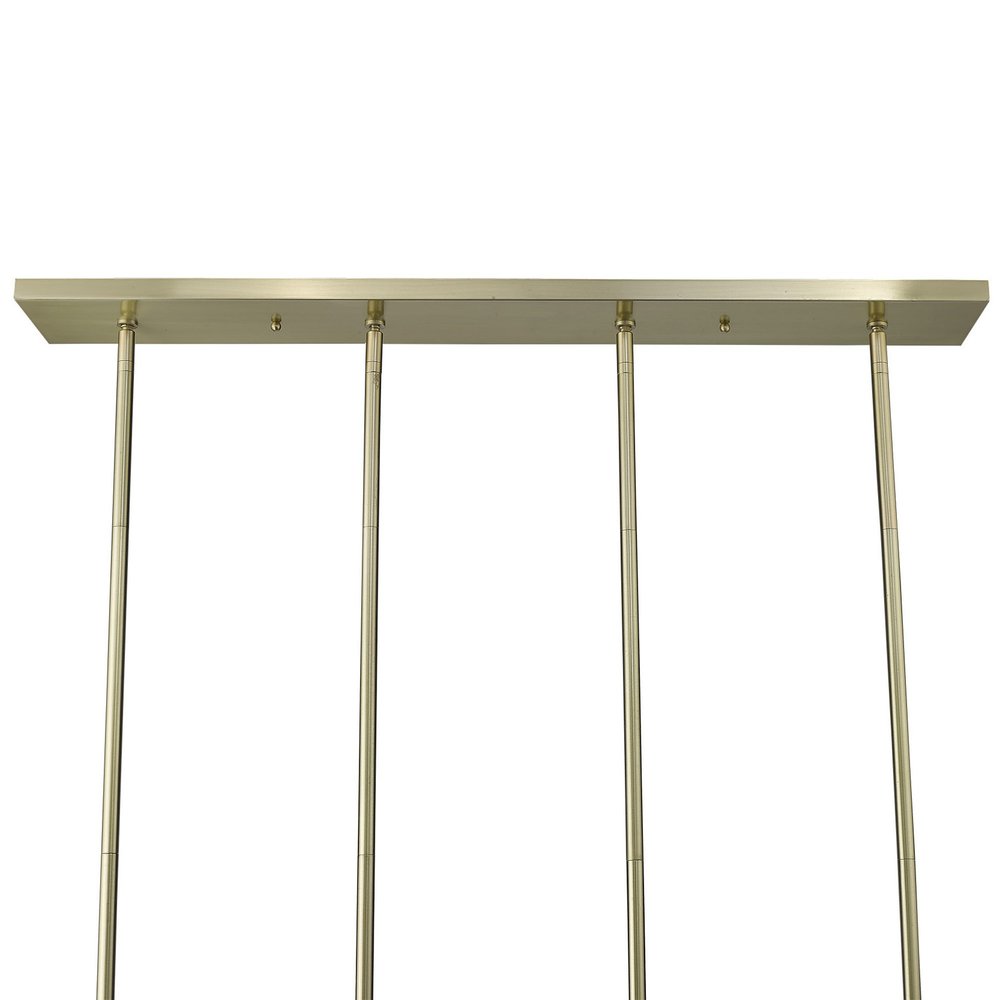 Basetti 4-Light Gold Pendant on a white background