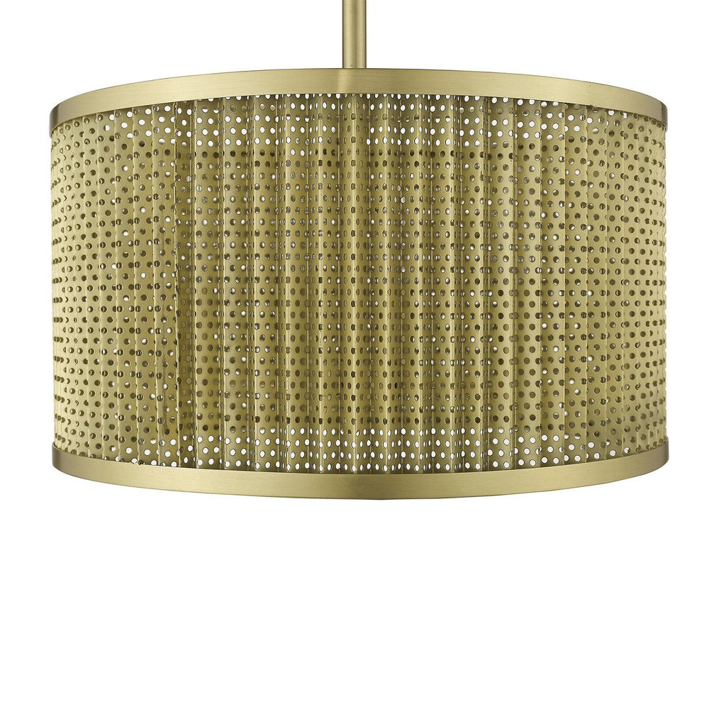 Basetti 4-Light Gold Convertible Pendant on a white background