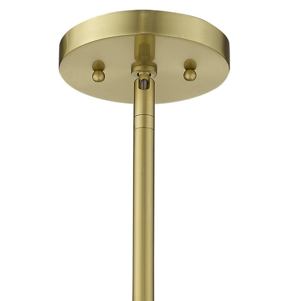 Basetti 4-Light Gold Convertible Pendant on a white background