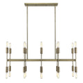 Perret 20-Light Aged Brass Island Pendant