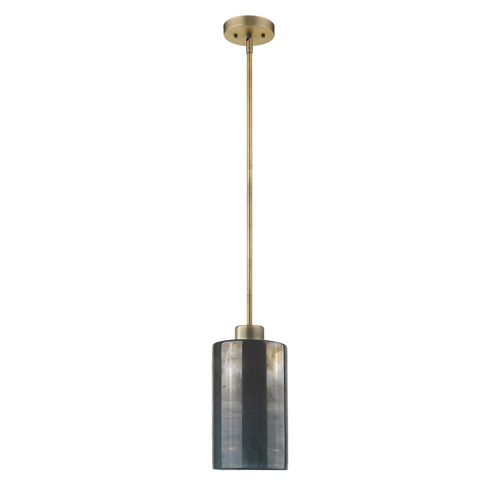 Monet 1-Light Brass Pendant on a white background
