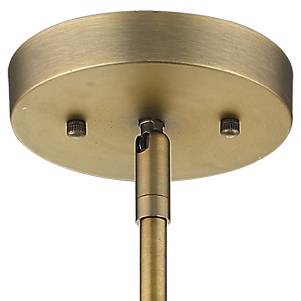 Monet 1-Light Brass Pendant on a white background