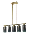 Monet 5-Light Brass Pendant
