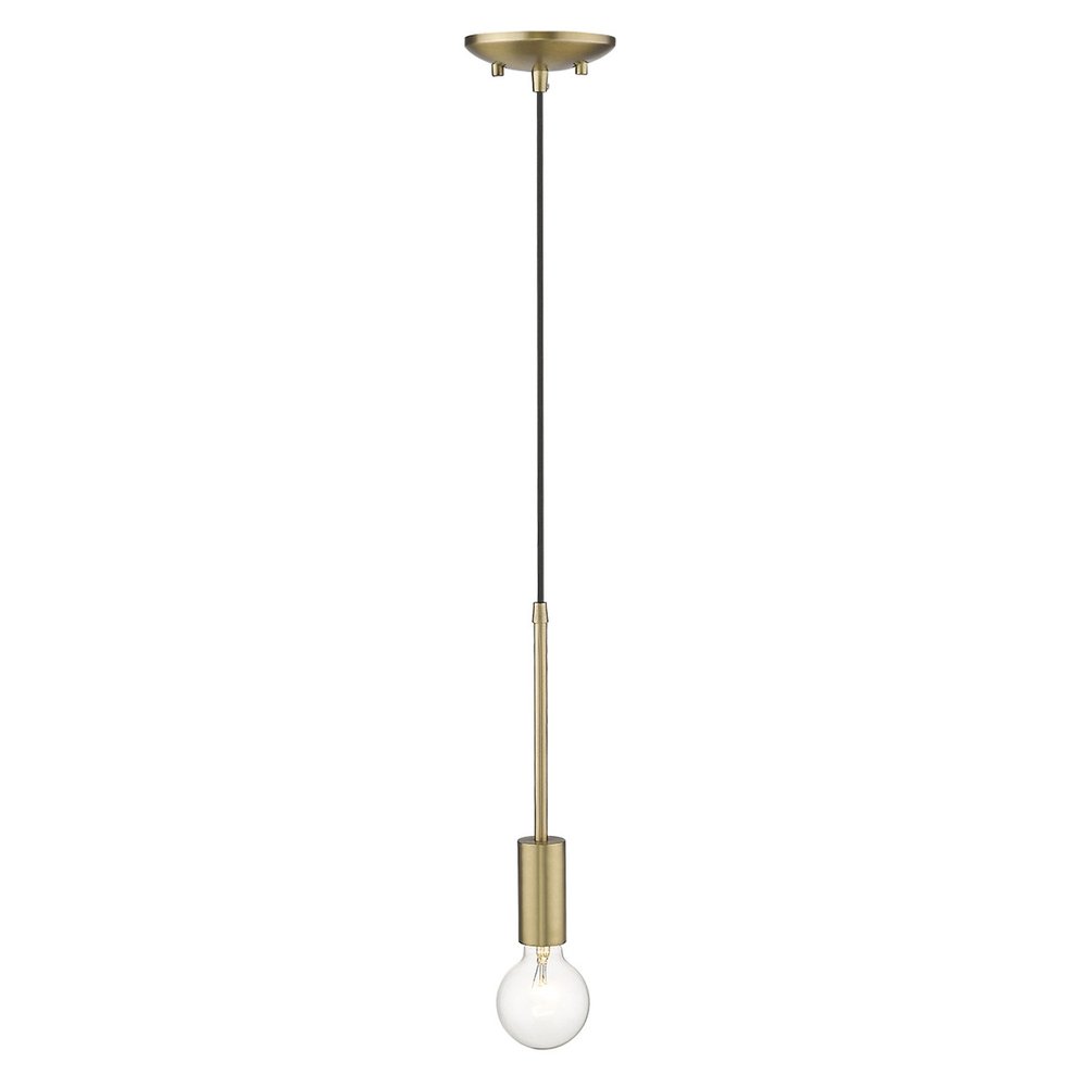 Dull Gold Mini Pendant Hanging Light on a white background