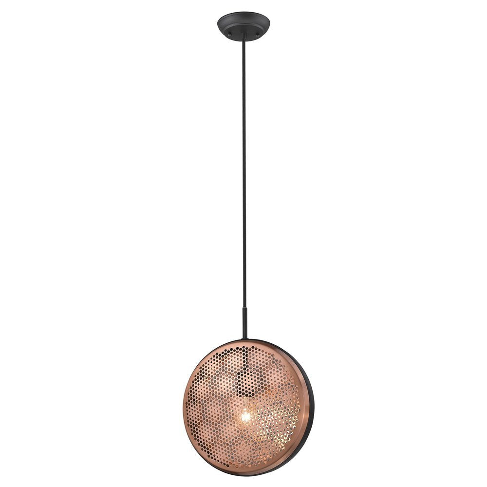 Tholos 1-Light Matte Black Pendant - SKU 398292