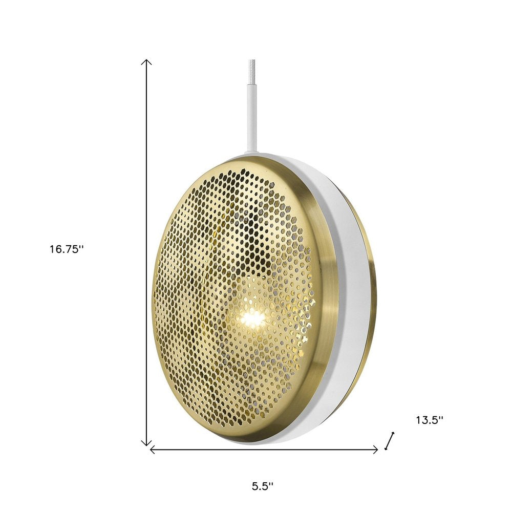 Tholos 1-Light White Pendant - SKU 398293