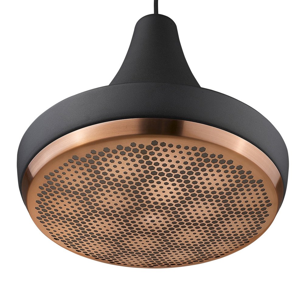 Tholos 1-Light Matte Black Pendant - SKU 398294