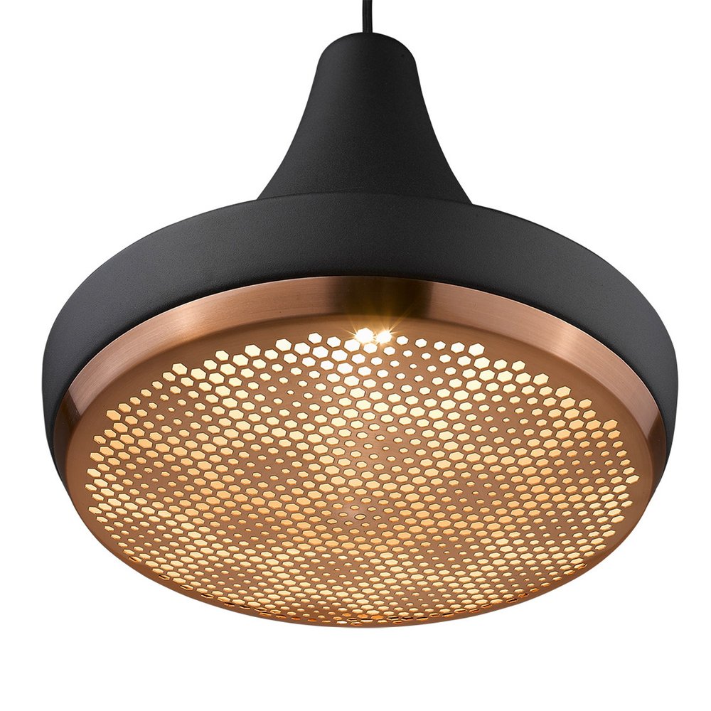 Tholos 1-Light Matte Black Pendant - SKU 398294