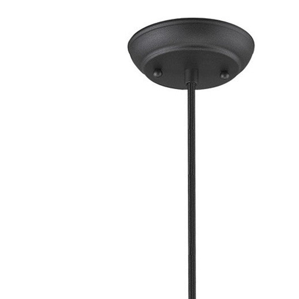 Tholos 1-Light Matte Black Pendant - SKU 398294 on a white background
