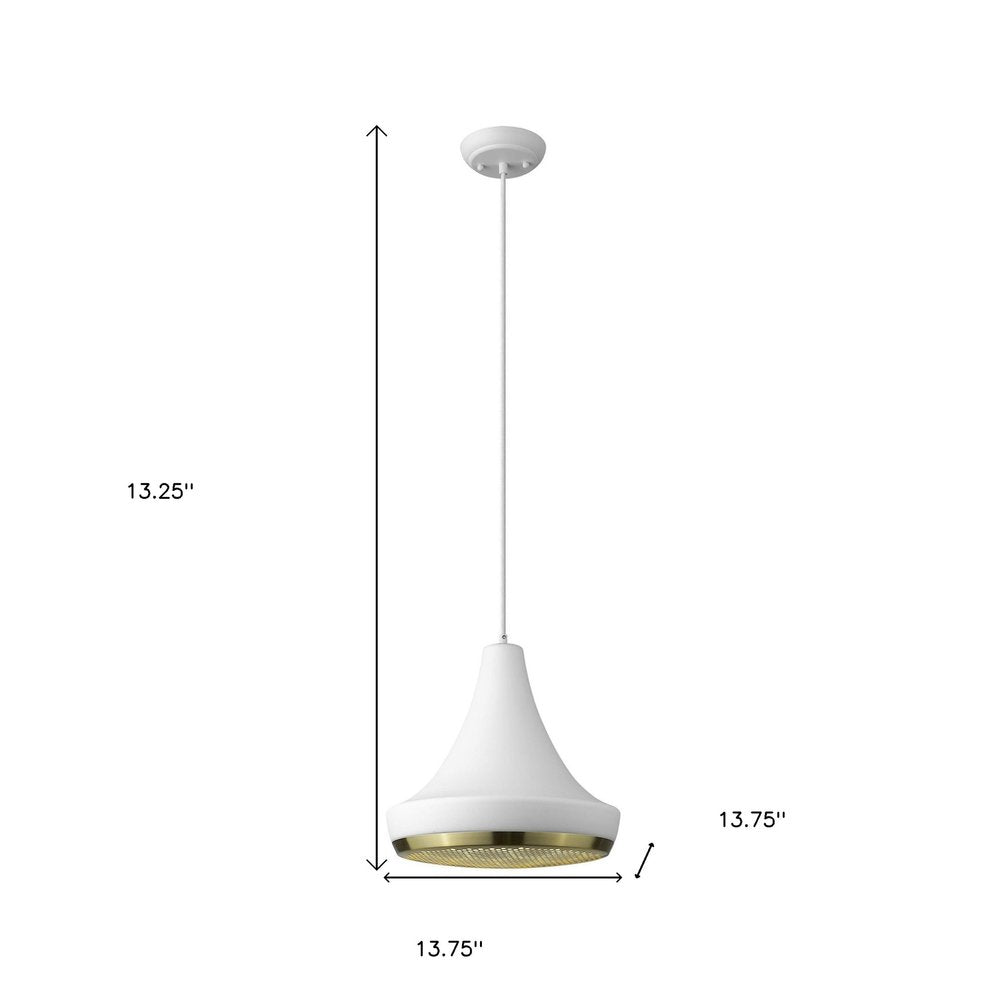 Tholos 1-Light White Pendant - SKU 398295