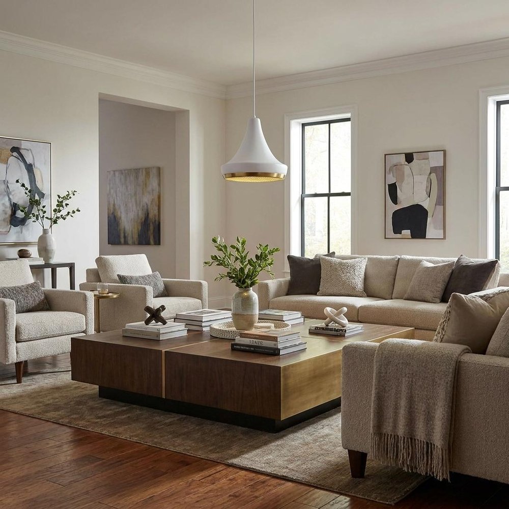 Tholos 1-Light White Pendant - SKU 398295 in a home interior