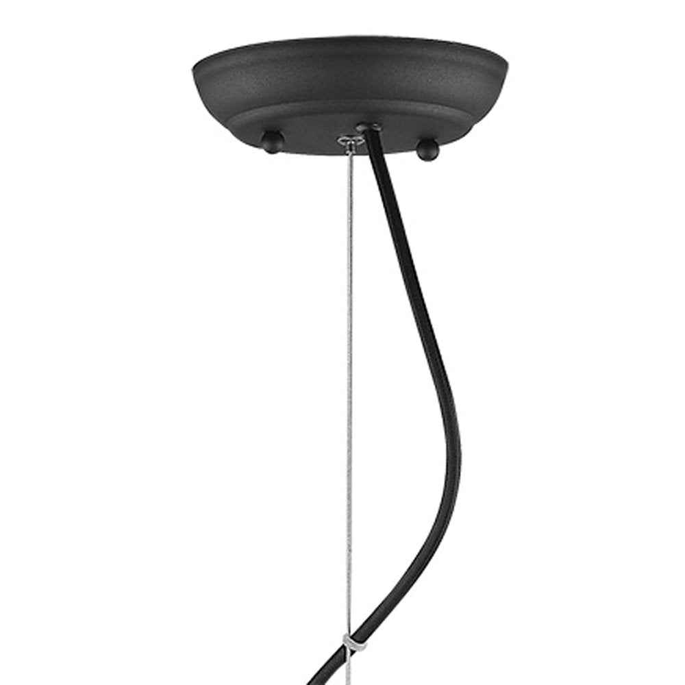 Tholos 4-Light Matte Black Pendant on a white background