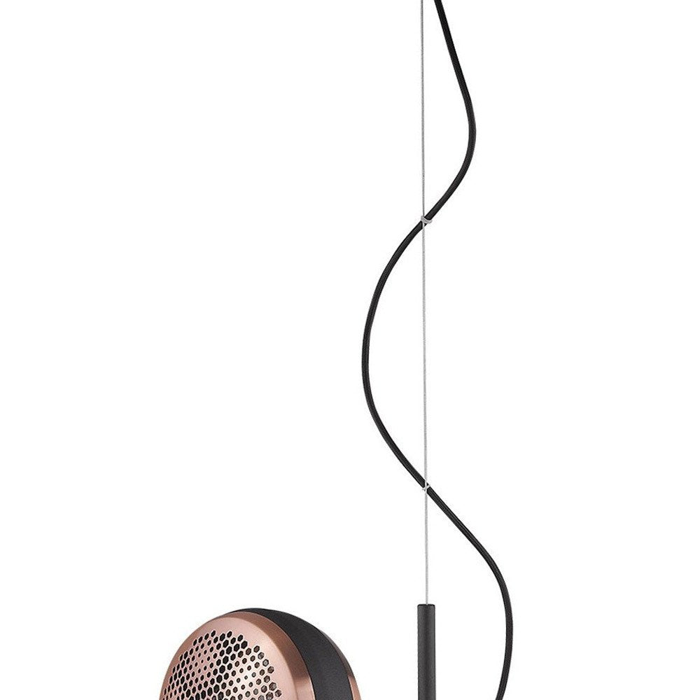 Tholos 4-Light Matte Black Pendant on a white background