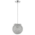 White Metal Dimmable Ceiling Light With White Shades on a white background