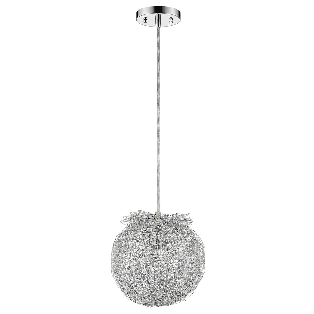 White Metal Dimmable Ceiling Light With White Shades