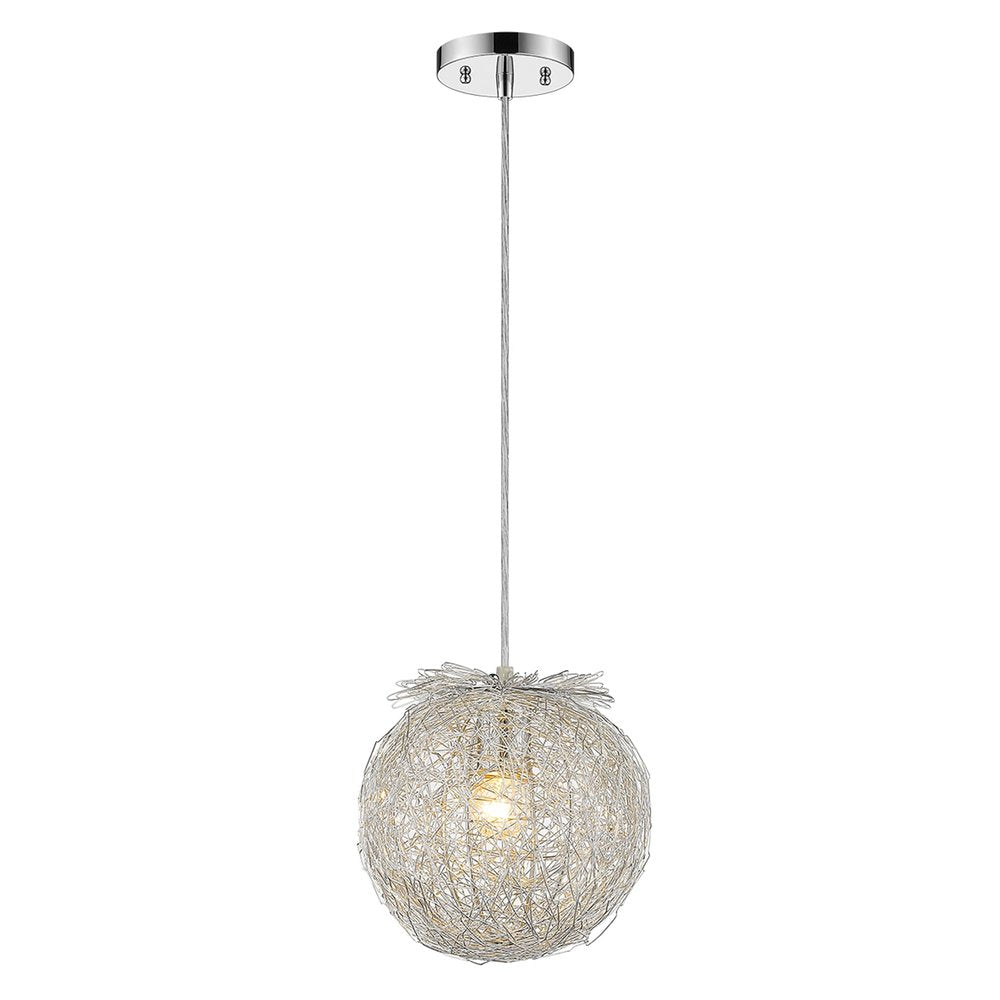White Metal Dimmable Ceiling Light With White Shades