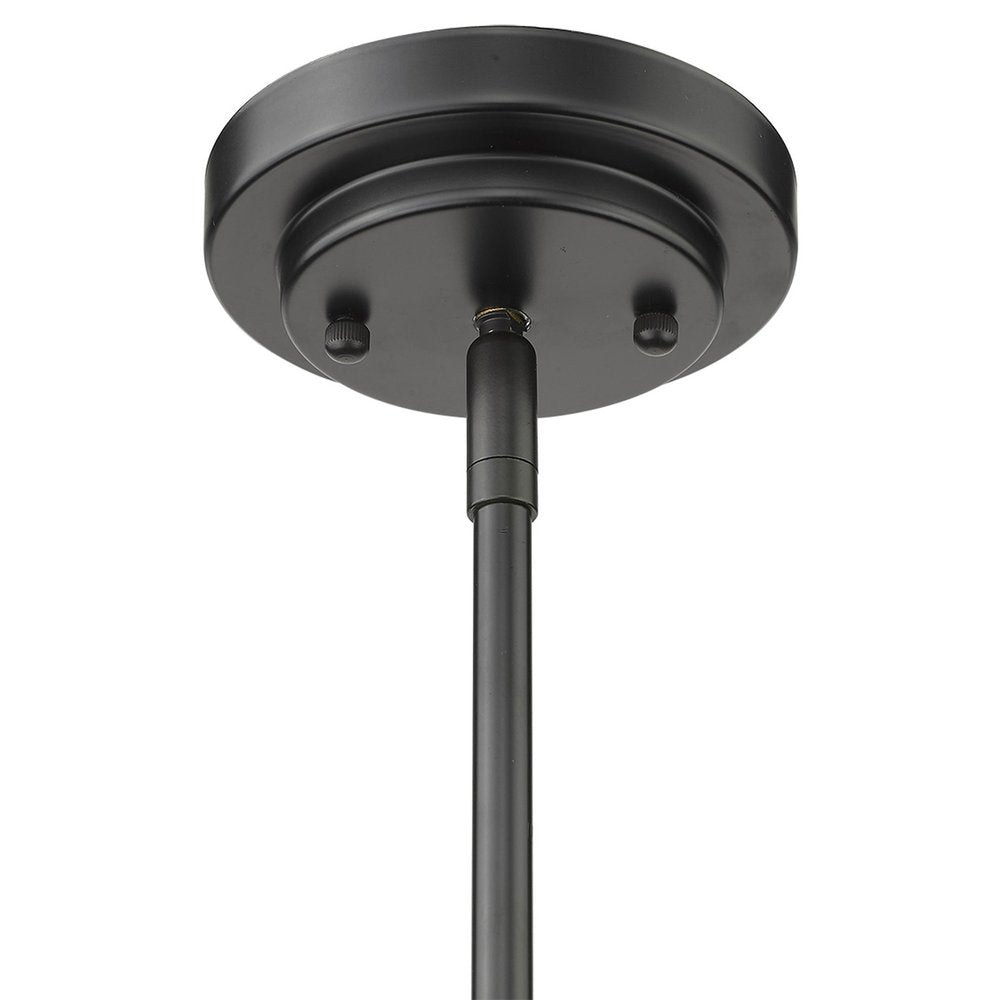 Amoret 4-Light Matte Black Convertible Pendant on a white background