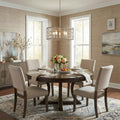 Amoret 5-Light Antique Silver Convertible Pendant in a home interior