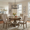 Amoret 5-Light Matte Black Convertible Pendant in a home interior
