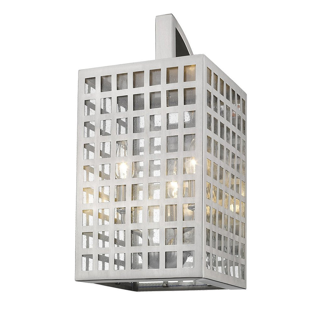 White And Clear Three Light Seeded Dimmable Outdoor Hanging Lights With White And Clear Shades