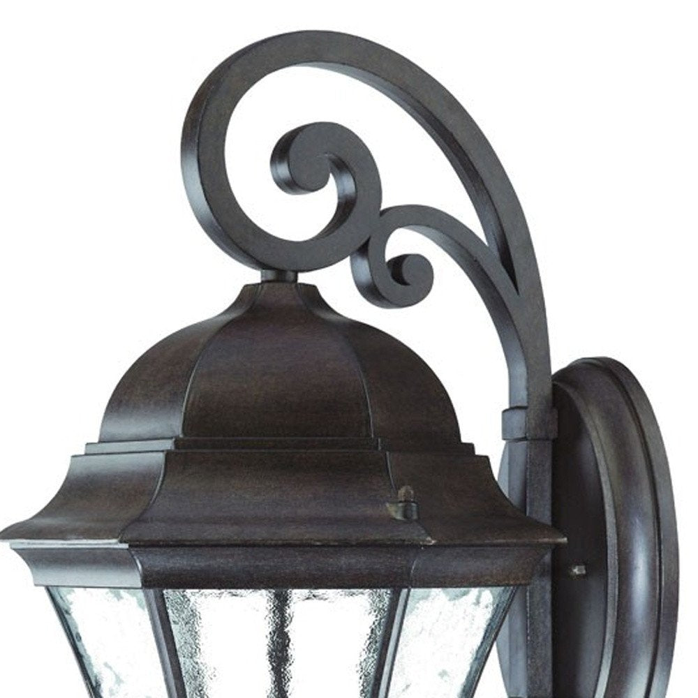 Waverly 3-Light Black Coral Wall Light on a white background