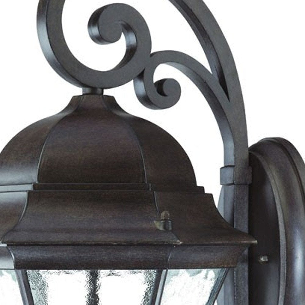 Waverly 3-Light Black Coral Wall Light on a white background