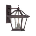 XL Antique Bronze Birdhouse Shape Outdoor Wall Light on a white background