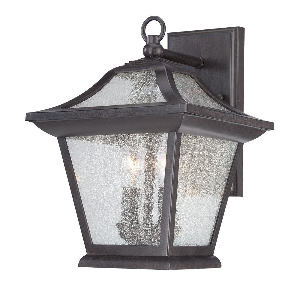 XL Matte Black Birdhouse Shape Outdoor Wall Light on a white background