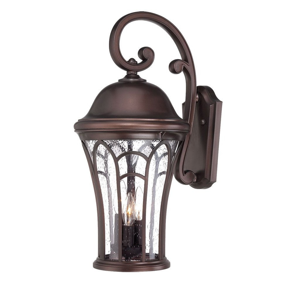 XL Bronze Tapered Goblet Wall Light on a white background