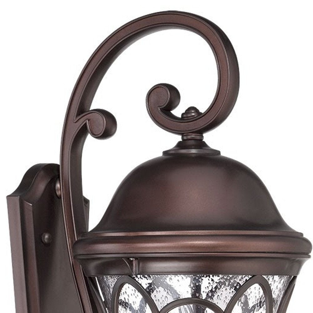 XL Bronze Tapered Goblet Wall Light on a white background