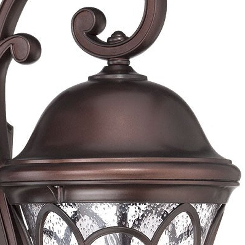 XL Bronze Tapered Goblet Wall Light on a white background